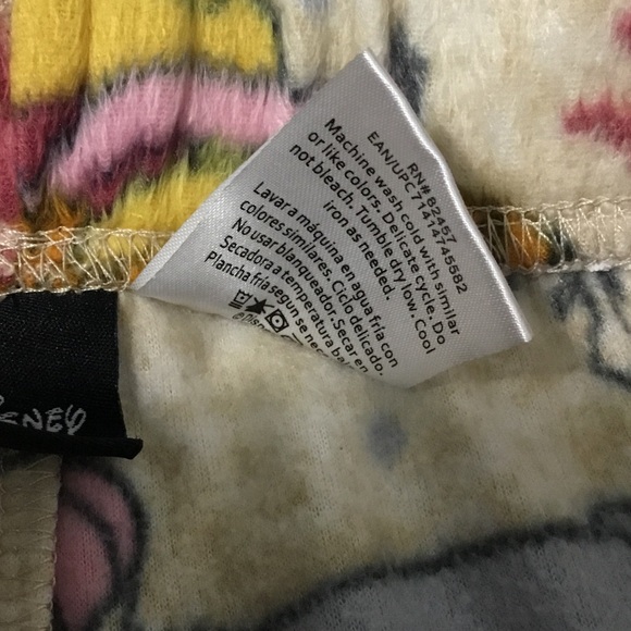 Disney Fleeced Sleep Pants XL Pooh Piglet Tigger Eeyore - Picture 9 of 10